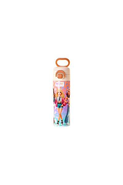 WOW Generation 520 ml Shine Printed Orange - Purple Girls' Steel Thermos Flas...