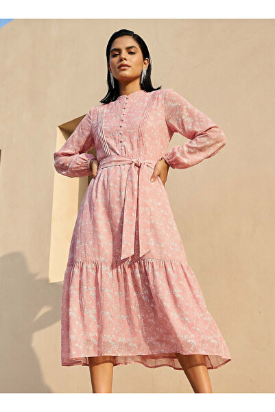 FAV BELTED LACE DRESS