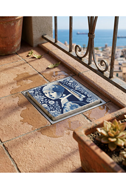 Creatick Design Decorative Natural Stone Bathroom Drain Cover Odor and Insect...