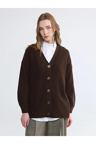 LC Waikiki V-Neck Women's Knitwear Cardigan (W6)