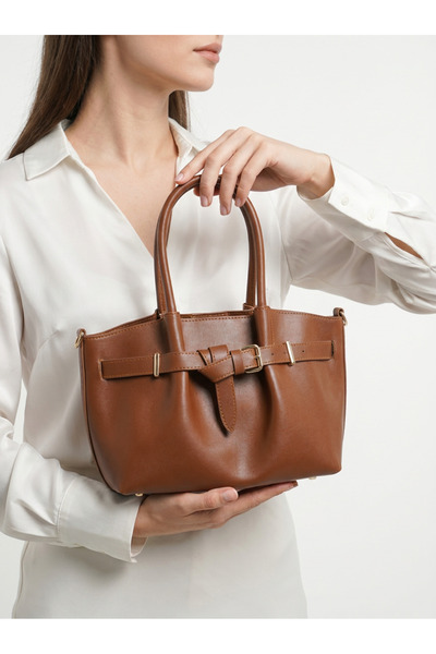 Çanta Trend Leather Look Bow Detailed Makeup Bag Shoulder Bag