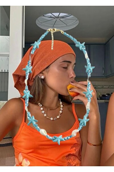 Ege via jewelry Egevia Deniz yıldızı ve Deniz Kabuğa Detaylı Kolye