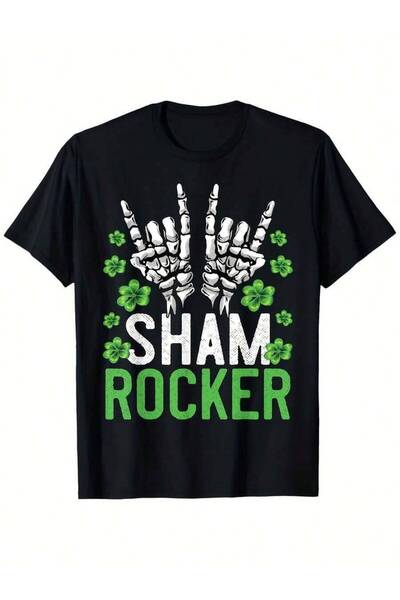 NOURAM تي شيرت Sham Rocker St. Patrick's Day - تصميم أنيق، 100% قطن، مزيج قطن...