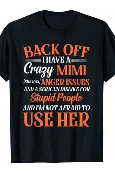 4CR تي شيرت مضحك بطبعة "I Got A Crazy Mimi" للأخوين والأخوات، قابل للغسل في ا...