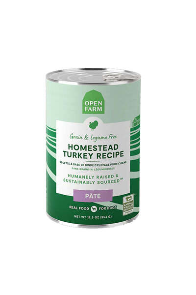 open Farm Homestead Turkey Pate Adult Dog Wet Food 354G
