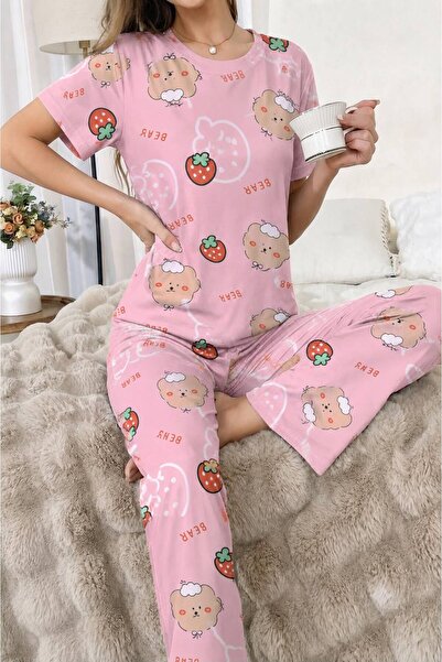 New Strawberry Kadın Pijama Takımı