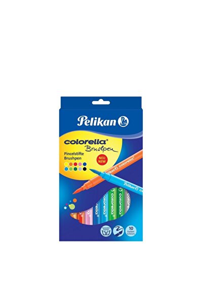 Pelikan Carioca colorella super brush set 10 culori varf tip pensula