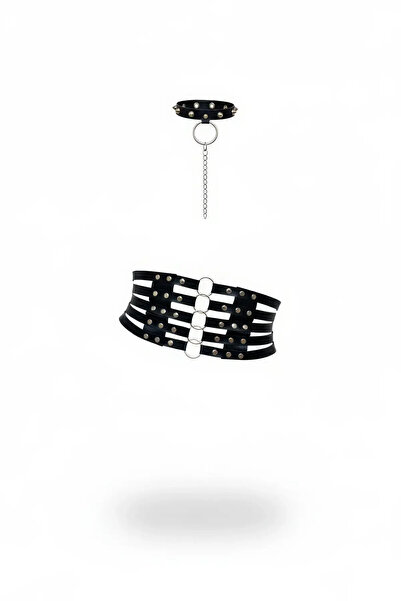 Angels Passion Black Women's Belt Thick Studded Corset Waist Belt