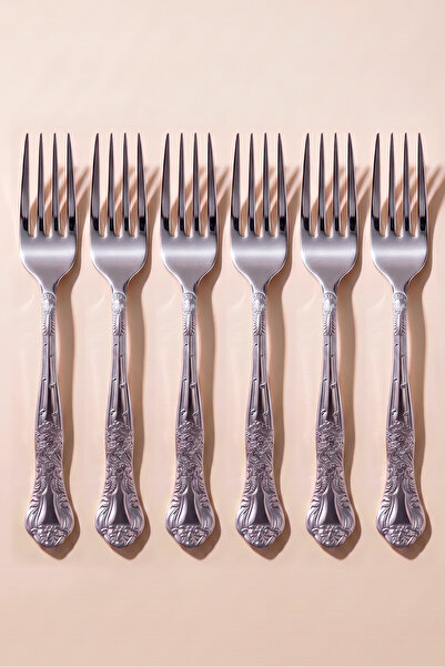 Perotti Victoria 6-Piece Stainless Steel Dinner Fork Set