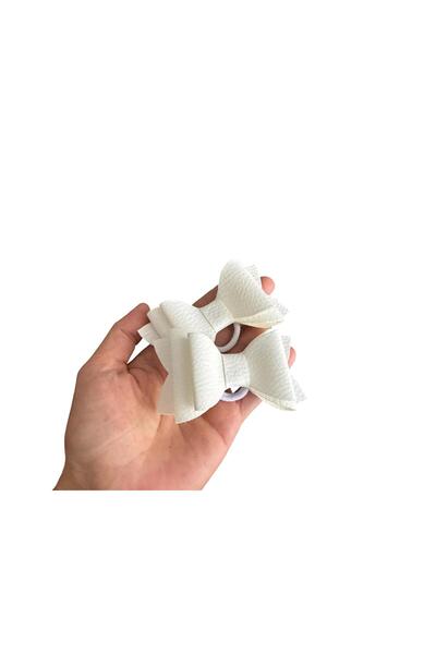 feltland Bows for girls made of artificial Leather , Top Bottom Set of 2 piec...