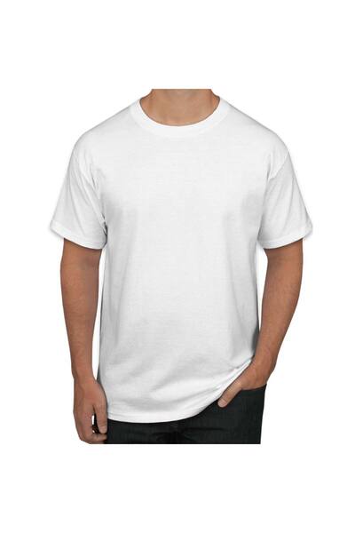 SANTHOME Plain Round Neck T Shirt