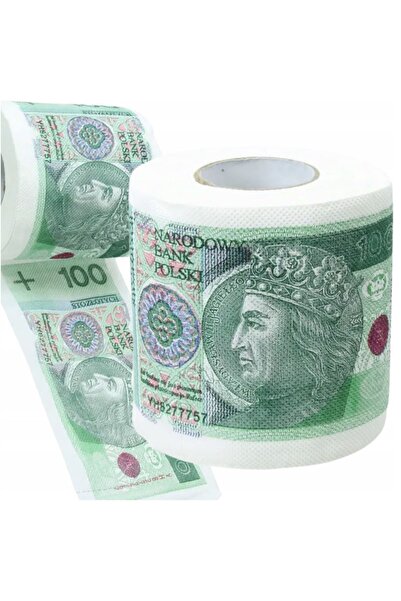 Korbi Hârtie igienică cu motiv inedit: imprimeu cu bancnota de 100 PLN