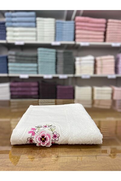 Bella Home bukle nakışlı havlu 50x90