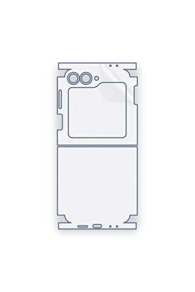 schitec Galaxy Z Flip 6 Uyumlu Fullbody Arka Kaplama Hidrojel Koruyucu Film