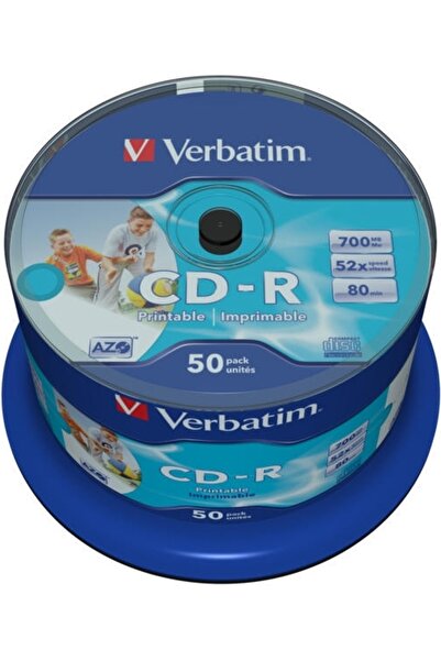 Verbatim CD-R 700MB, 80 minute, viteză 52x, 50 bucăți, spindle, imprimabil, "...