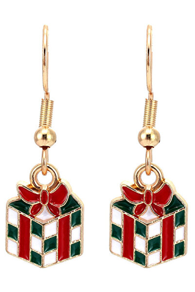 VeeShop Cercei de Craciun eleganti, cadouri impachetate, cu fundite
