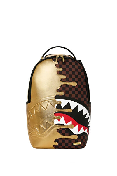 Sprayground ®   Καρχαρίες στο Παρίσι Σακίδιο Πλάτης Gold Drip B9250 - Καφέ - ...