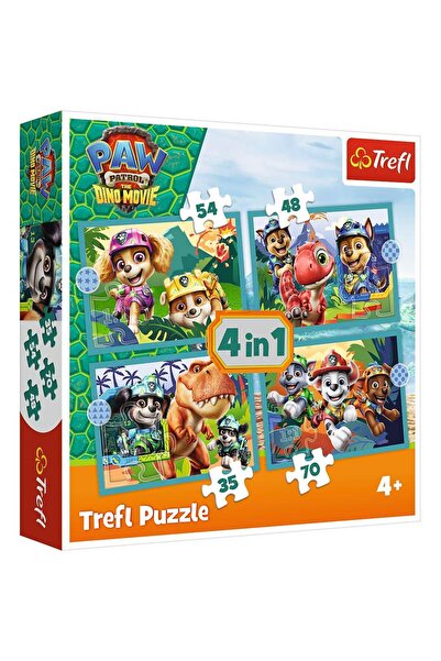 Trefl 4in1 Paw Patrol Tales from Dinosaur Island Puzzle