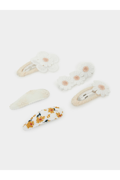 Styli Pack Of 5 - Teen Girls Floral Hair Clips