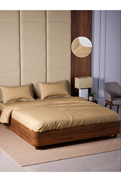 Mulberry Living By Styli ملاءة سرير كينج من القطن 100% مع غطاءين للوسائد - 50...
