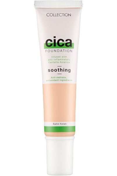 COLLECTİON Hydrating Medium Coverage Cica Foundation Infused with Anti-Rednes...
