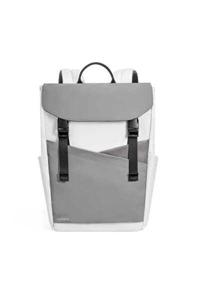 Tomtoc Rucsac pentru laptop Slash T64 de 14 inch, 18L, rezistent la apă, gri/alb