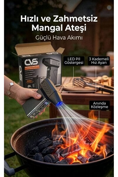 truebo - CVS Serisi Şarjlı Basınçlı Hava Üfleyici (Rechargeable Jet Fan)