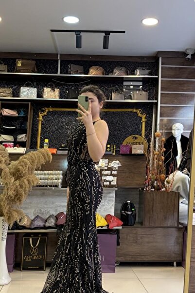 HÜMEYRA BUTİK Evening Dress with Tulle Hem