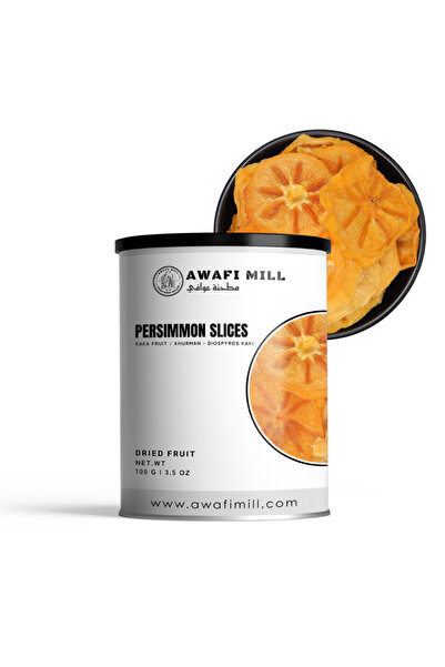 AWAFI MILL Dried Persimmon Slices 100g | Kaka | Diospyros kaki