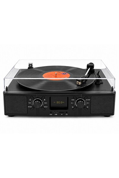 Gereksiz Şeyler Crownwell Pikap Bluetoothlu Pikap Plakçalar Ekranlı Radyolu P...