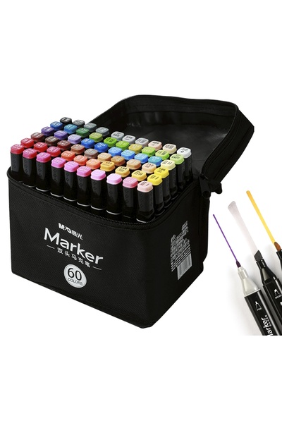 M&G GÜREL Marker artistic pe bază de alcool, cu două capete, 60K