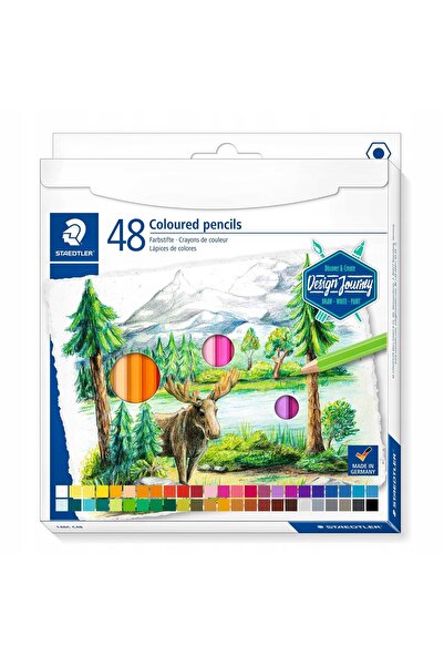 Staedtler 48 de culori Creioane colorate Călătoria Designului