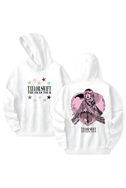 STİL-X Φούτερ με κουκούλα από βαμβάκι με στάμπα Taylor Swift, μακρυμάνικο, με...
