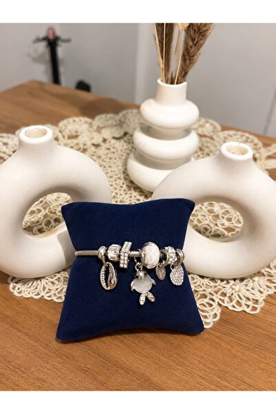 ENORİA ACCESSORİES Deniz Kabuğu ve Kaplumbağa Figürlü Charm Bileklik
