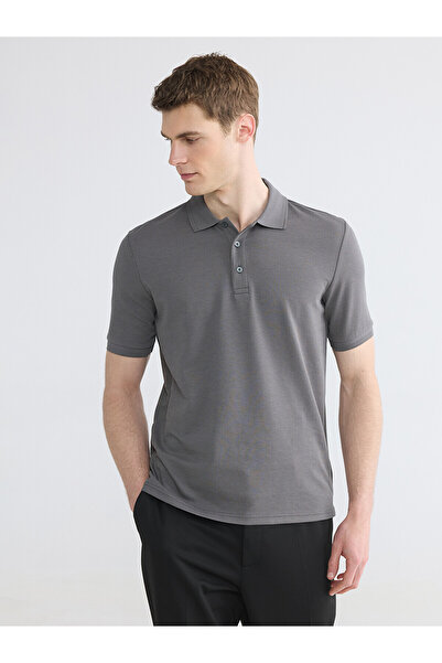 LC Waikiki Vizyon New Season Polo Collar Textured Men's T-Shirt