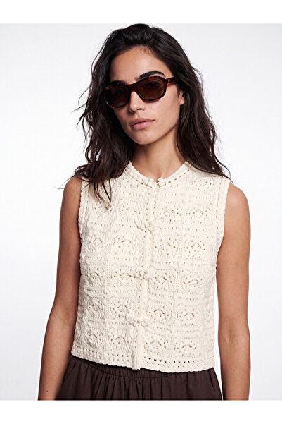 LC Waikiki Timeless Clothing & Timeless Choices Zero Roba Collar Openwork Wom...