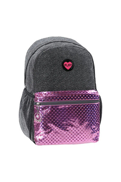 playbackpack Glittery Metallic Pocketed School Bag