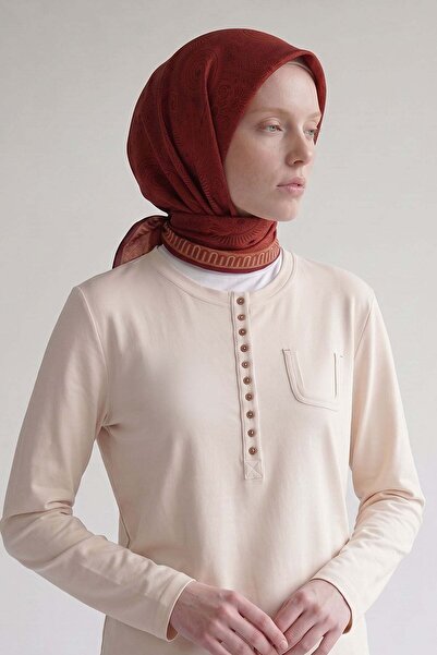 Levidor Salmon ethnic pattern marvella scarf