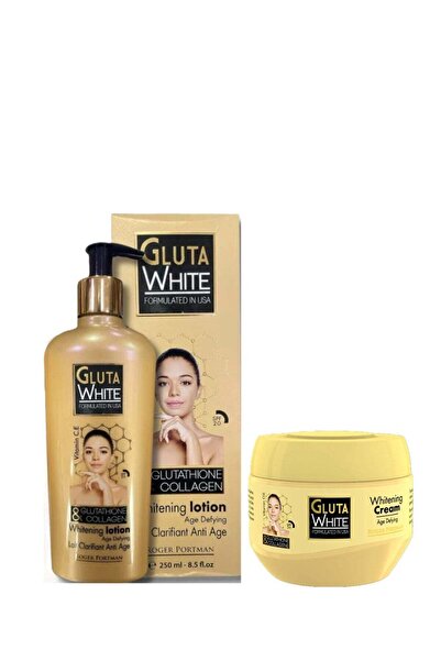 GLUTA WHITE 2-Piece Set – Glutathione & Collagen Whitening Body Lotion 250ml ...