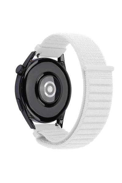 Choice20 For 22mm Width White 22mm 20mm Nylon Loop Strap for Forerunner 165/9...