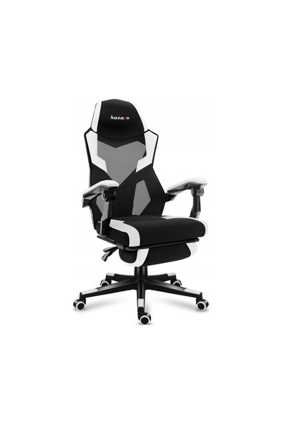 Huzaro Combat 3.1 Scaun de gaming ergonomic alb cu suport pentru picioare