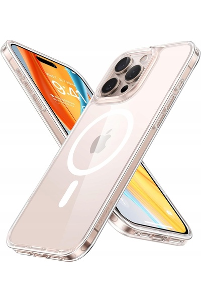 TORRAS Carcasă blindată transparentă de protecție pentru iPhone 15 Pro Max Ma...