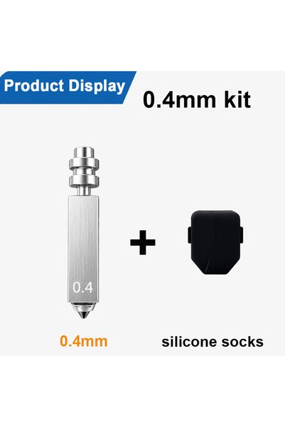 Choice7 0.4mm kit Upgrade Hardened Steel Nozzle For Anycubic Kobra X Hotend B...