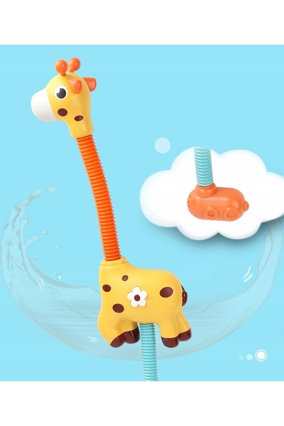 Toys Fântână de apă pentru baie în formă de girafă, pulverizator de duș, aspe...