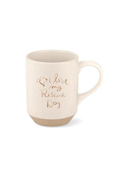 Petshop By Fringe Studio Love My Rescue Dog Stoneware Mug