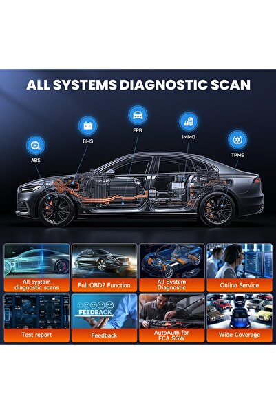 NO BRAND Tester de diagnosticare 2026 Ancel Ds200 Interfață OBD2 pentru Polon...