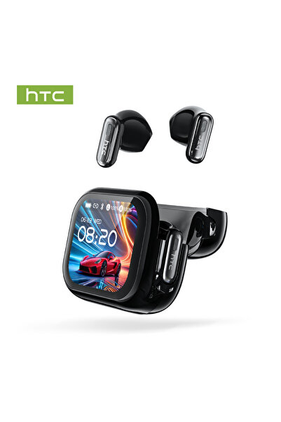 Choice1 سماعات أذن لاسلكية HTC NE68 TWS باللون الأسود، بلوتوث 5.3، تقنية إلغا...