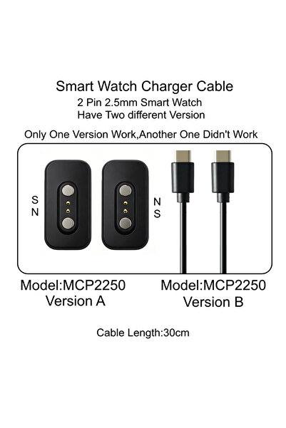 Choice Other MCP2250 with Cable 2P250/MCP2250 Magnetic Smartwatch Charger(Ver...
