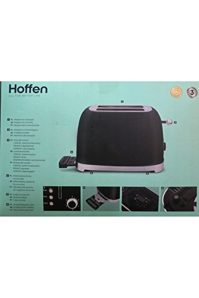NO BRAND Hoffen Toster 815 W - 6 Niveluri de Prăjire Negru