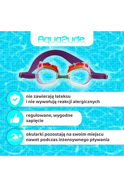 NO BRAND Ochelari de înot AQUA2UDE pentru copii, curcubeu cu stele